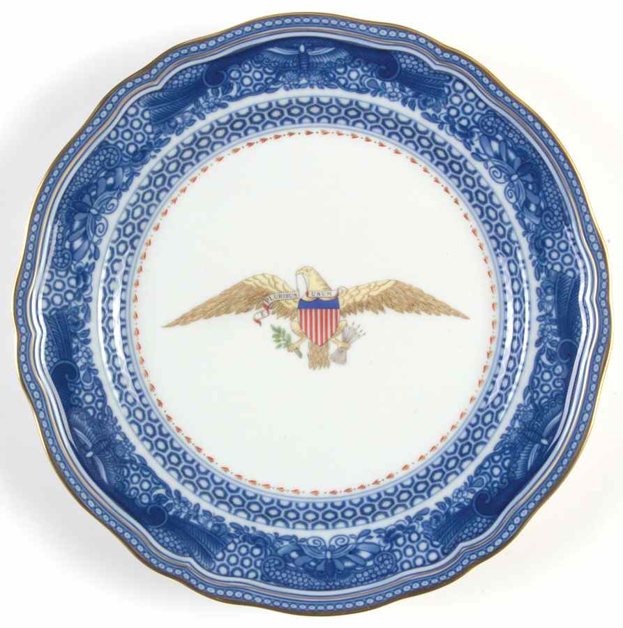 Diplomatic Eagle Service Luncheon Plate by Mottahedeh-1
