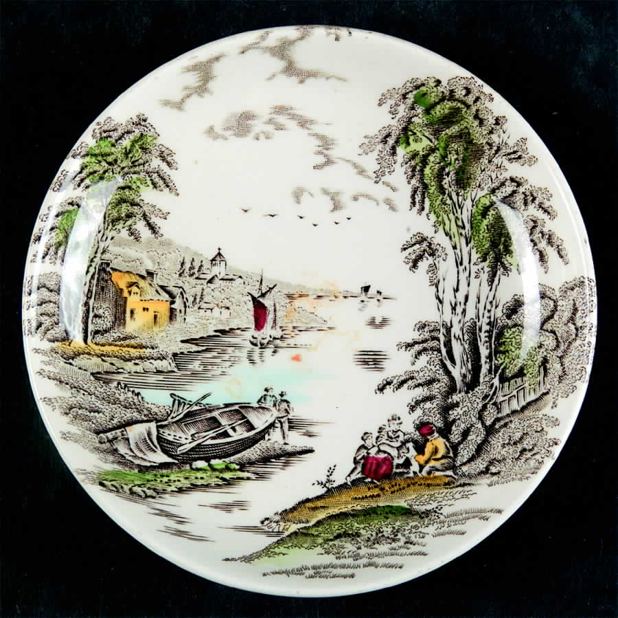 Lakeside Brown Multicolor Coaster by Myott Staffordshire-1