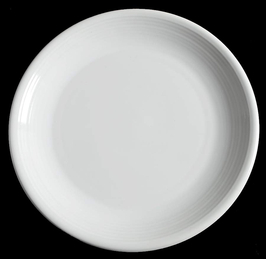 Color Connection White Dinner Plate by Montgomery Ward-1