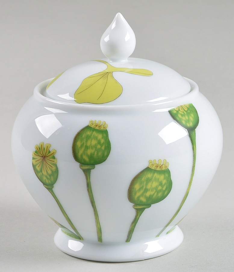Ikebana Sugar Bowl & Lid by Medard de Noblat-1