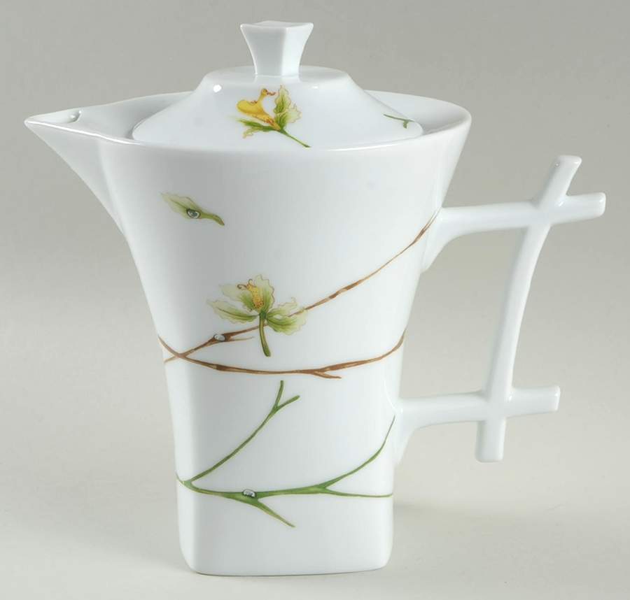 Jardin de Flore (Oxygene Shape) Tea/Coffee Pot & Lid by Medard de Noblat-1