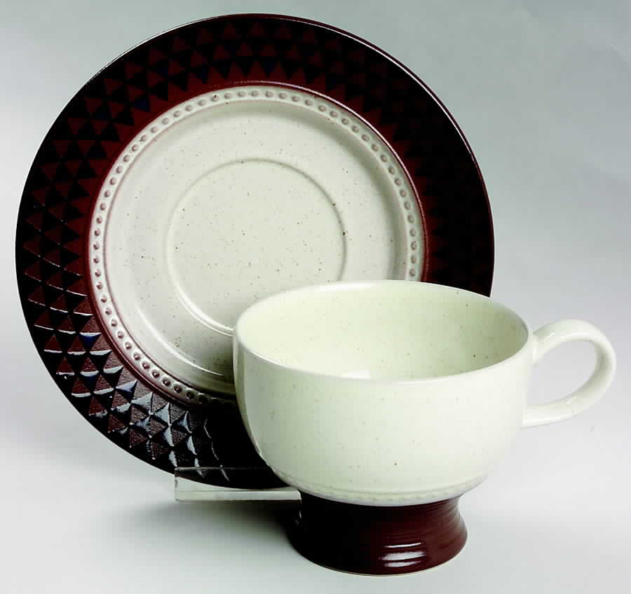 Metropolis Footed Cup & Saucer Set by Mikasa-1