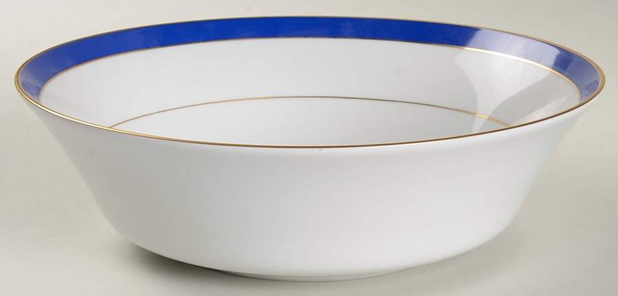 Royal Lapis (Royal Blue Band) 9" Round Vegetable Bowl by Muirfield-1