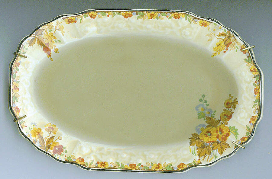 MYO87 12" Oval Serving Platter by Myott Staffordshire-1