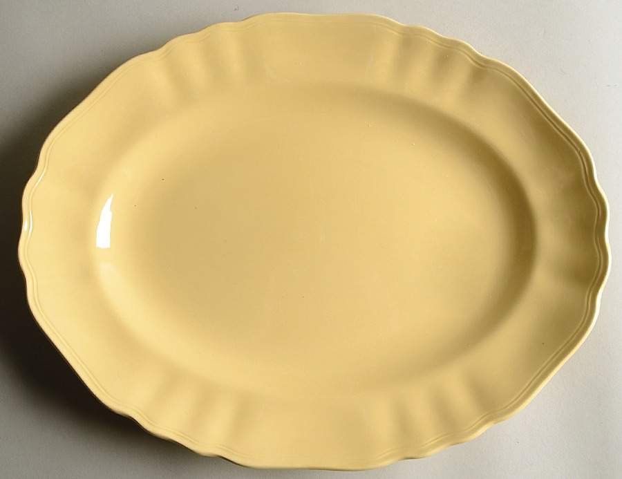 Glamour Sunflower 14" Oval Serving Platter by J & G Meakin-1