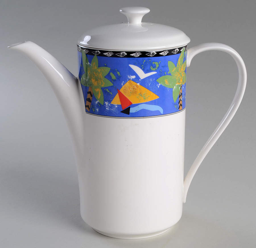 Fantasy Isle Coffee Pot & Lid by Mikasa-1
