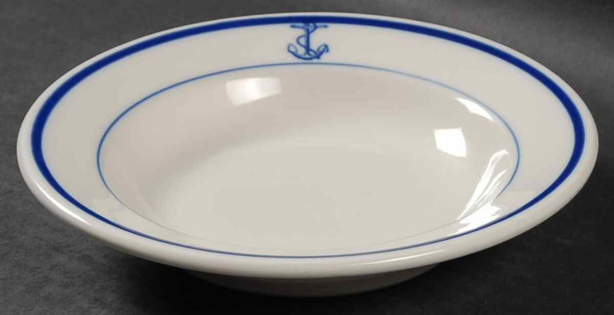 Us Navy Wardroom Officer Rim Cereal Bowl by McNicol-1