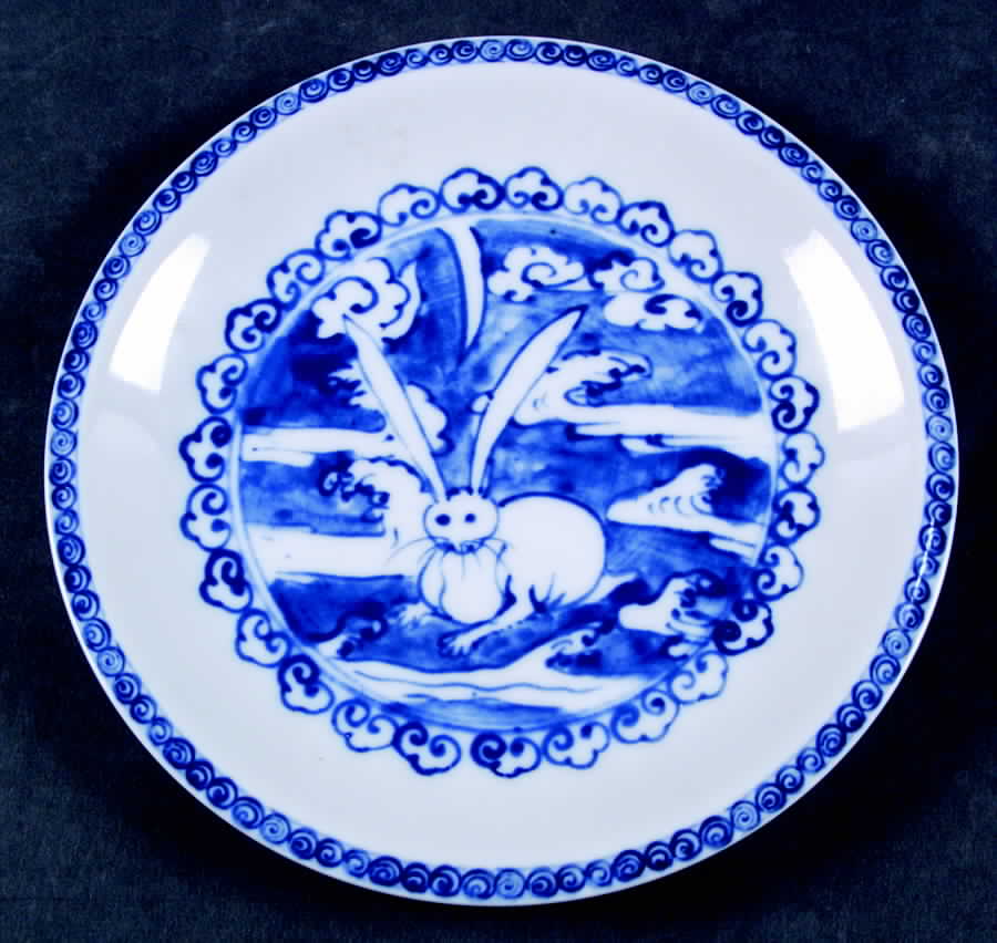 Lucky Hare Child's Plate by Mottahedeh-1