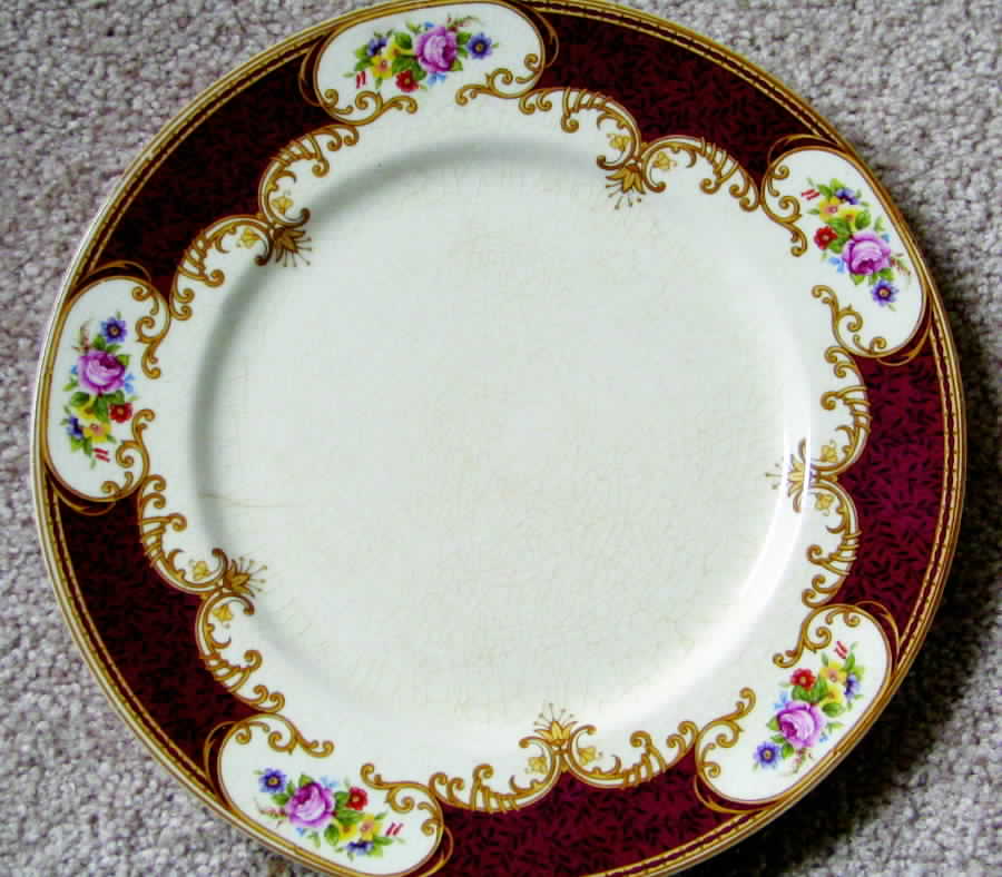 Coronation Rose Dinner Plate by Myott Staffordshire-1