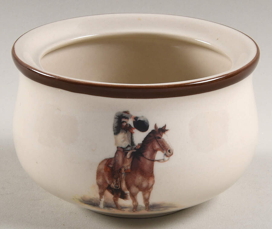 Cowboy Reflections Sugar Bowl No Lid by Montana Lifestyles-1