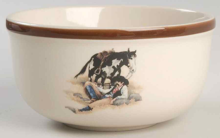 Cowboy Reflections Coupe Cereal Bowl by Montana Lifestyles-1