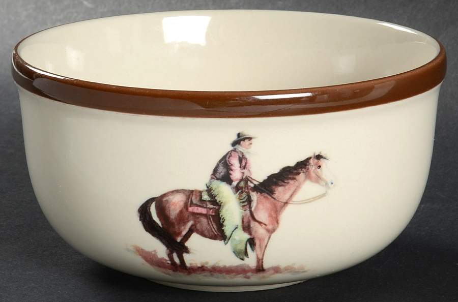 Cowboy Reflections Coupe Cereal Bowl by Montana Lifestyles-1