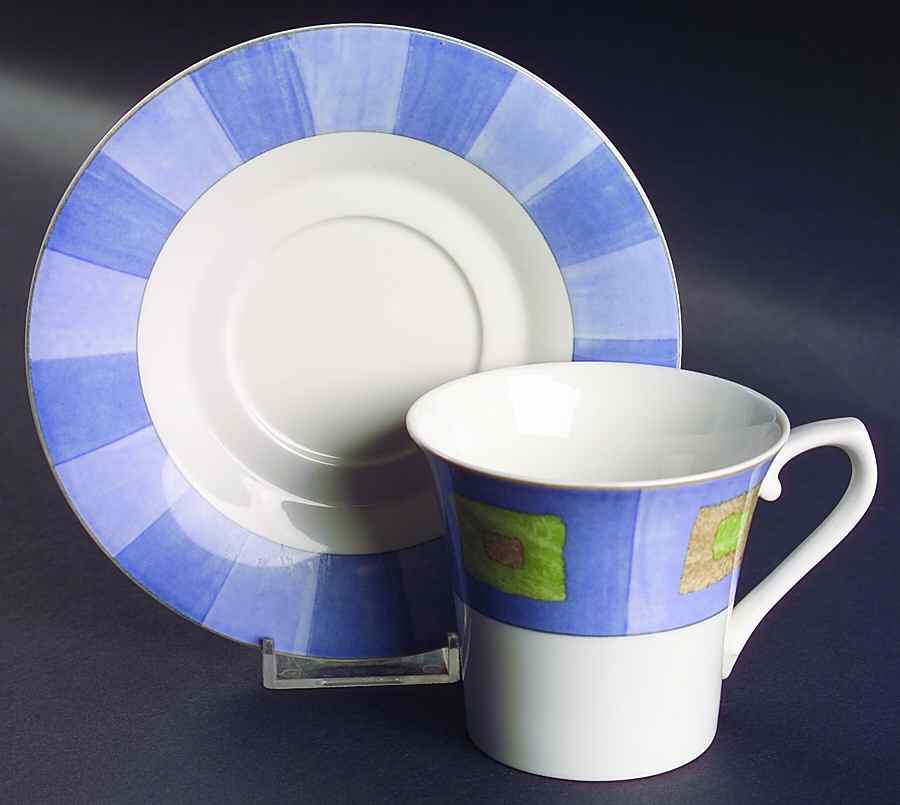 Montage Flat Cup & Saucer Set by Mikasa-1