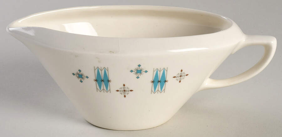 Modern Blue Gravy Boat by Mount Clemens-1