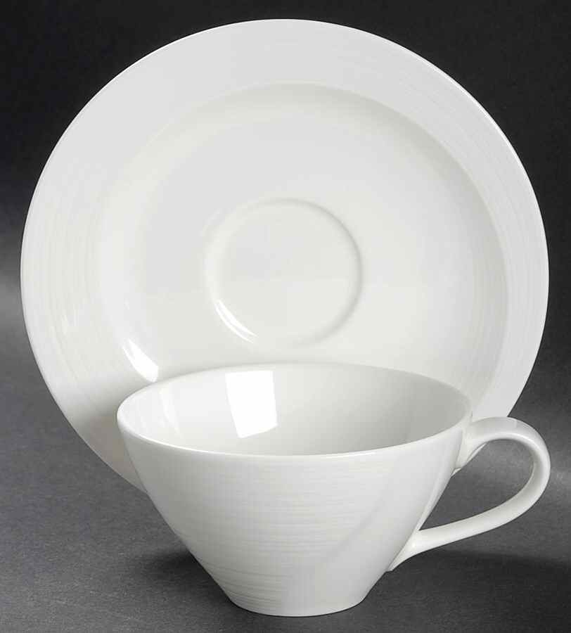 Esprit Flat Cup & Saucer Set by Mikasa-1