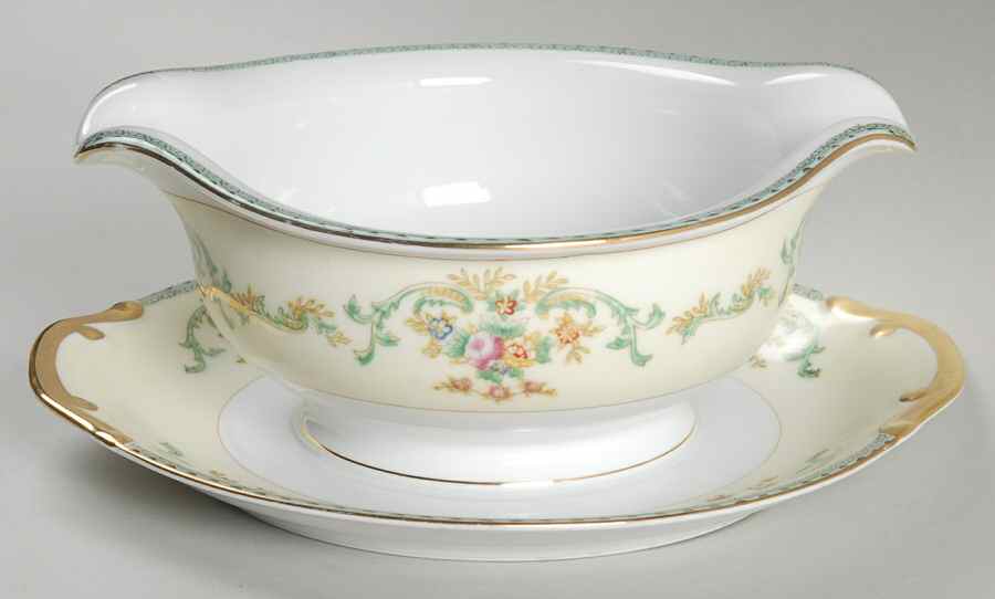 MEI930 Gravy Boat with Attached Underplate by Meito-1