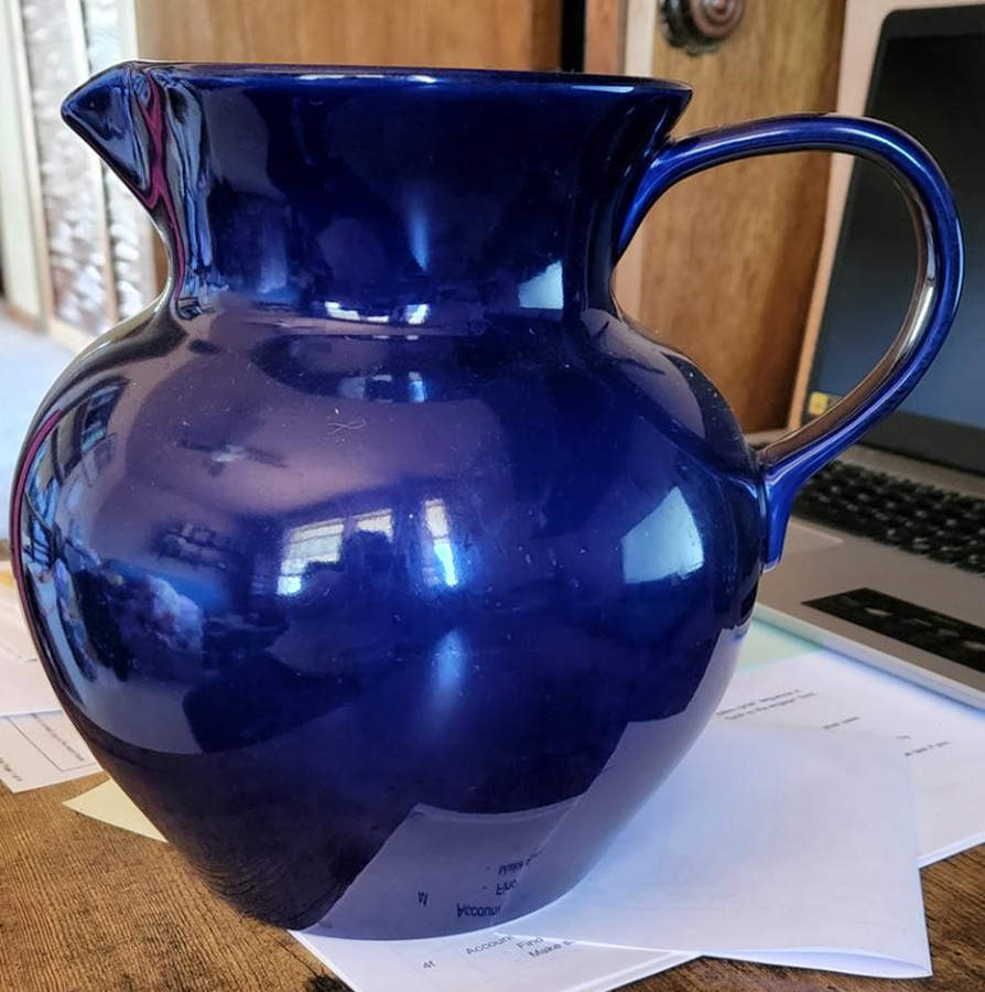 Florentina Blue 80 Oz Pitcher by Mesa Intl-1
