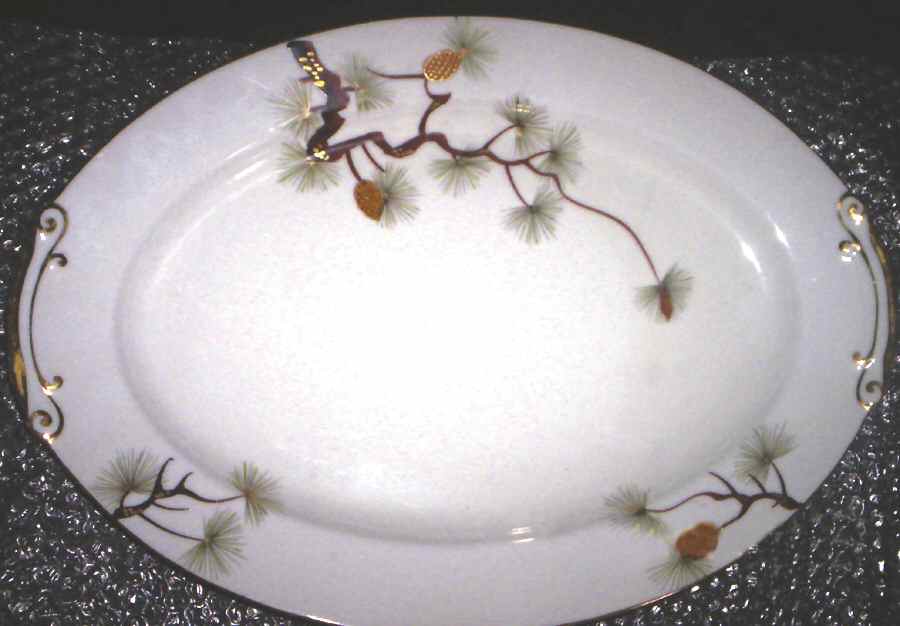 MEJ35 14" Oval Serving Platter by Meijyo (Japan)-1