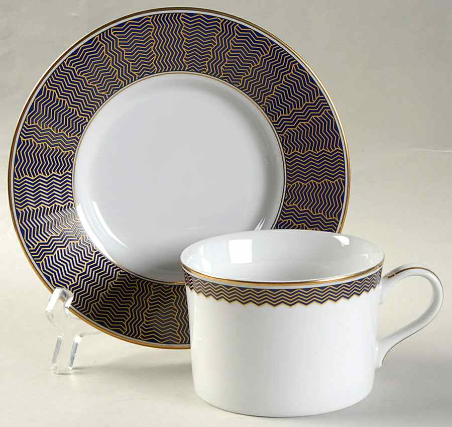 Regal Gala Flat Cup & Saucer Set by Mikasa-1