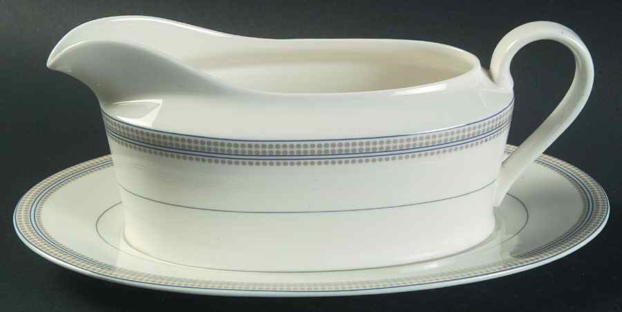 Silver Jewels (HK296) Gravy Boat & Underplate by Mikasa-1