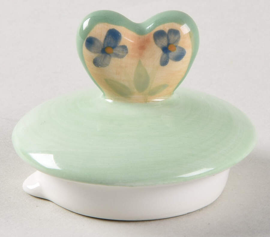 Harmony Heart Teapot Lid for Individual Teapot with Cup by Mesa Intl-1