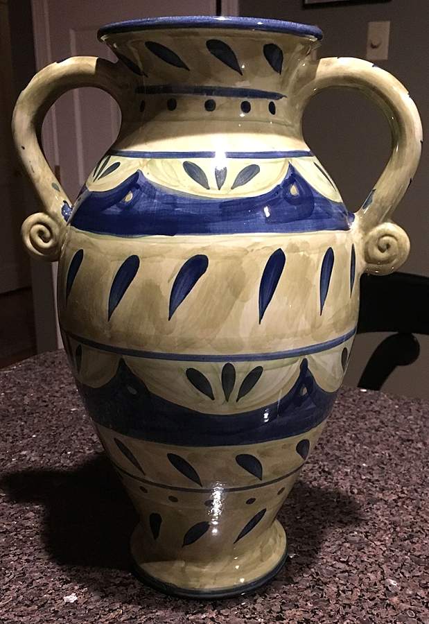 Tuscany Lapis 13" Vase by Mesa Intl-1