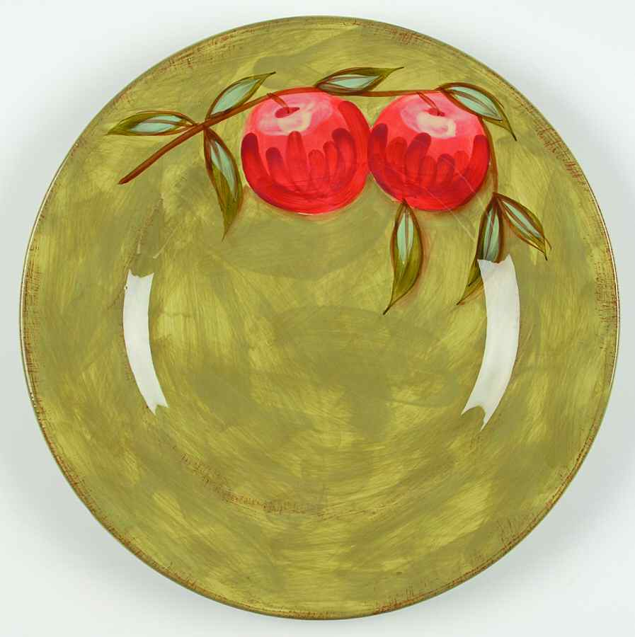 Santa Rosa Green Large Dinner Plate by Mesa Intl-1