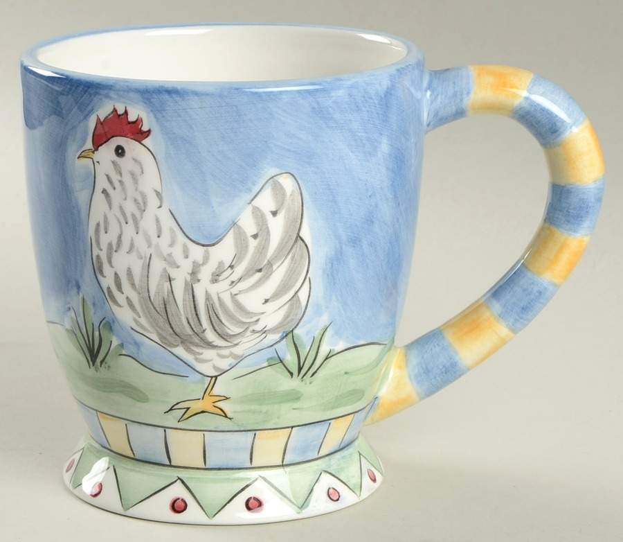 Rooster and Chicks Mug by Mesa Intl-1