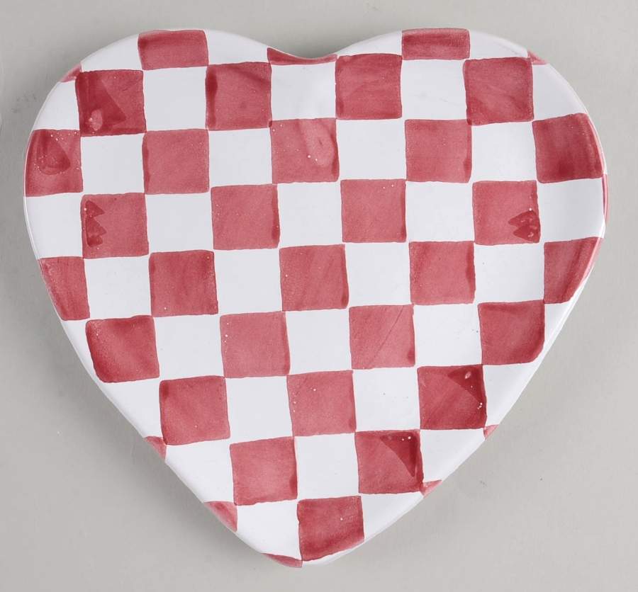 Check Heart Shaped Dish by Mesa Intl-1