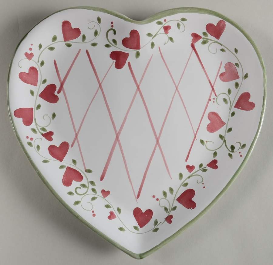 Hearts A Flower Heart Shaped Dish by Mesa Intl-1