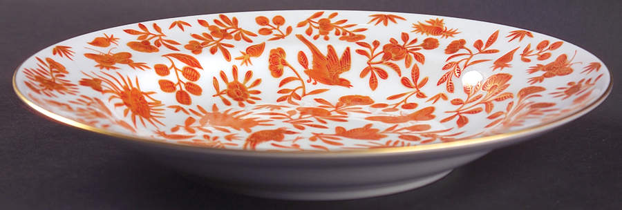 Sacred Bird & Butterfly (2004, Gold Accents) Large Rim Soup Bowl by Mottahedeh-1
