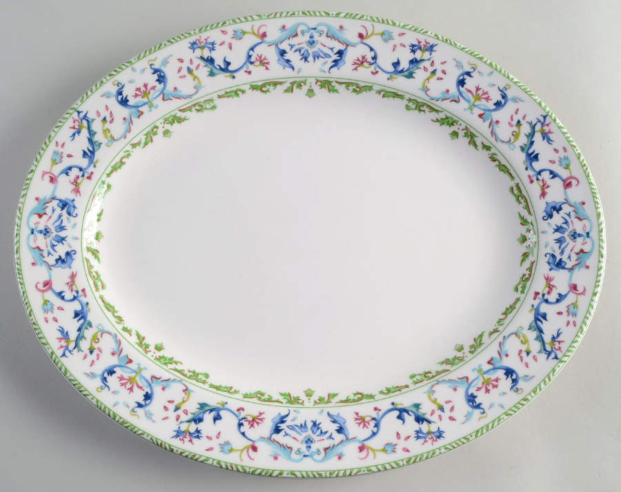 Carillon 14" Oval Serving Platter by Mottahedeh-1
