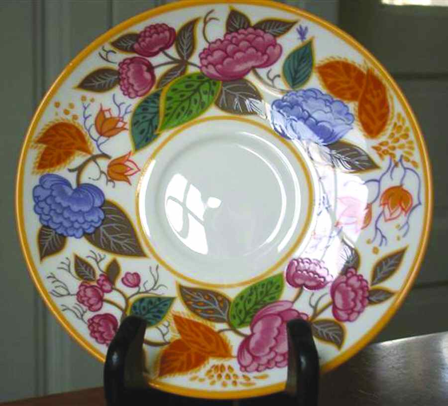 Peonies Saucer by Minton-1