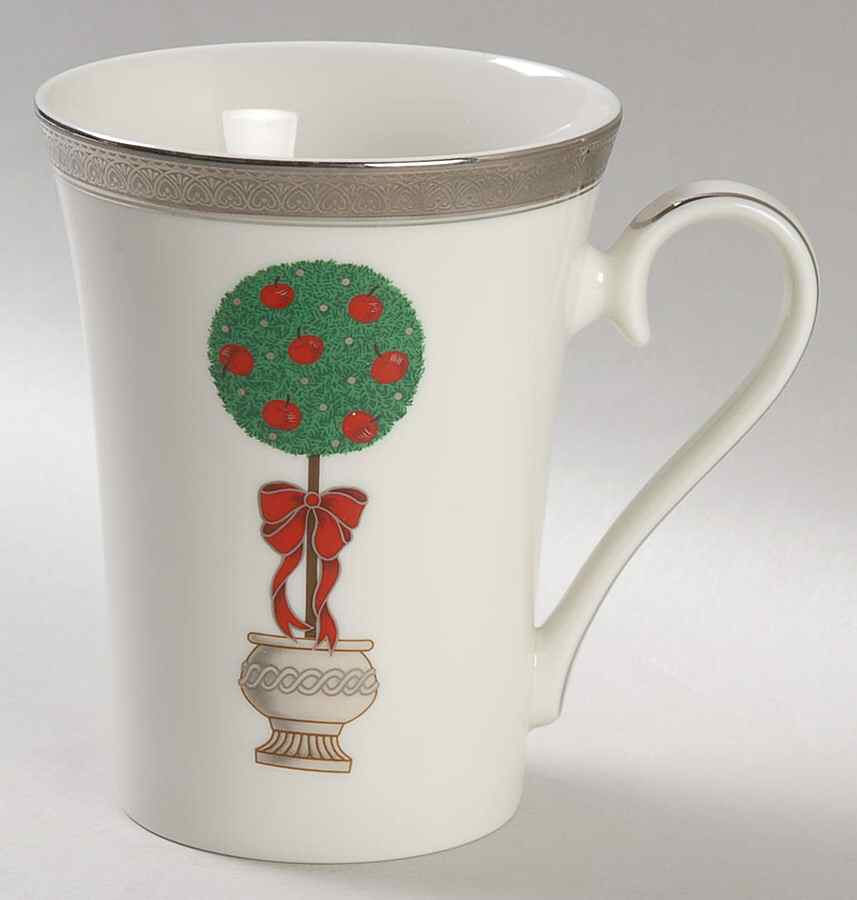 Topiary (Platinum, No Color Band) Mug by Mikasa-1