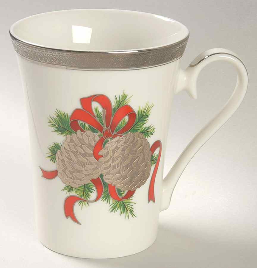 Pine Cones (Platinum) Mug by Mikasa-1