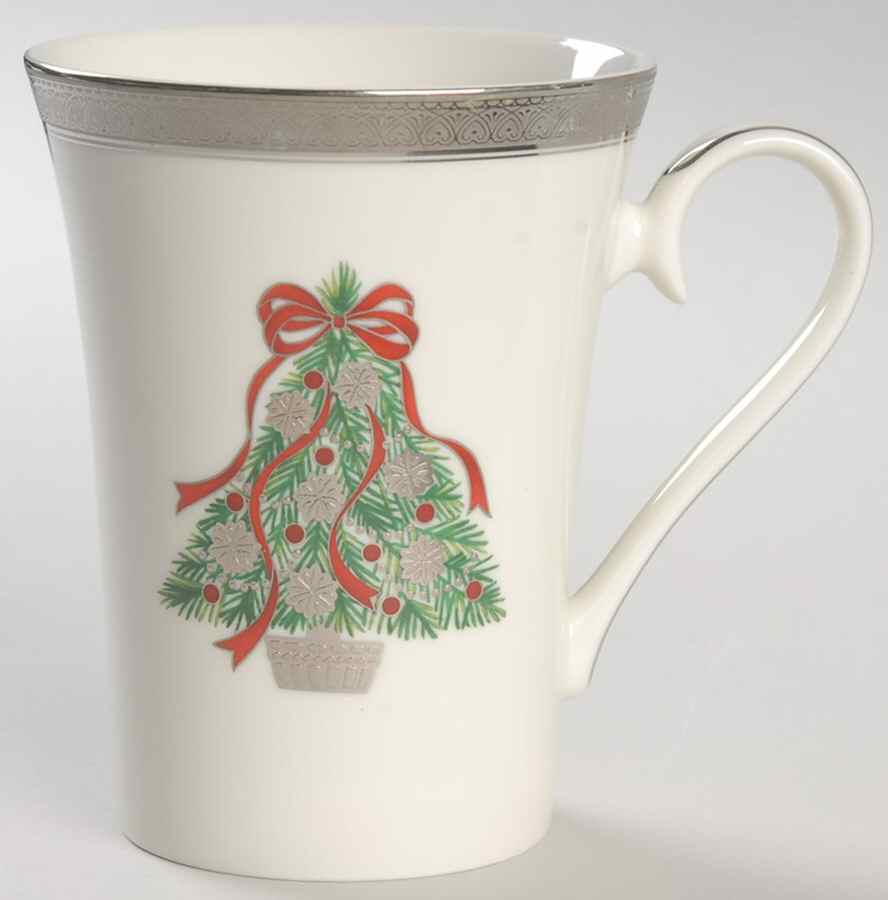 Festive Tree (Platinum) Mug by Mikasa-1