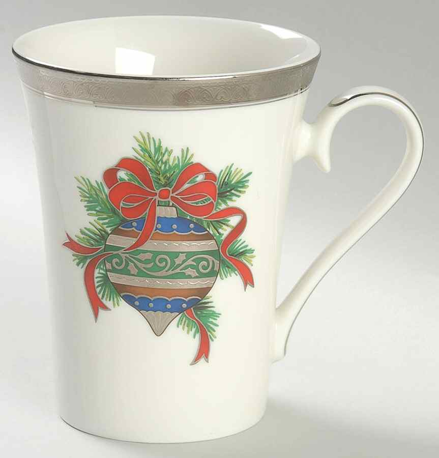 Pine Ornament (Platinum) Mug by Mikasa-1