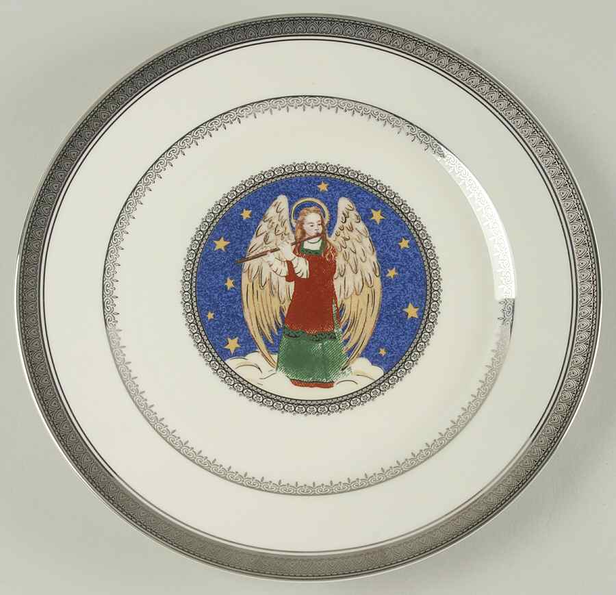 Angel Platinum Accent Luncheon Plate by Mikasa-1