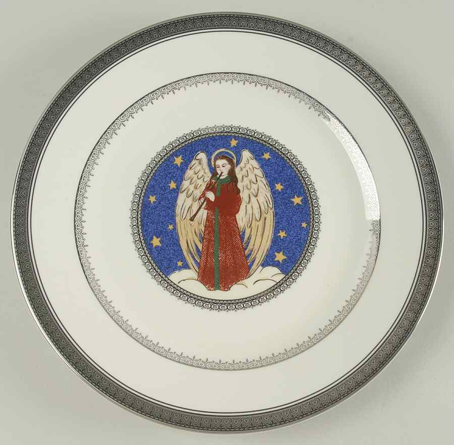 Angel Platinum Accent Luncheon Plate by Mikasa-1