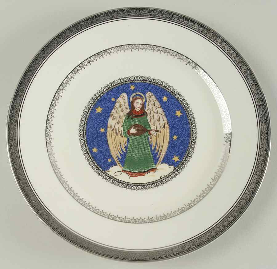 Angel Platinum Accent Luncheon Plate by Mikasa-1
