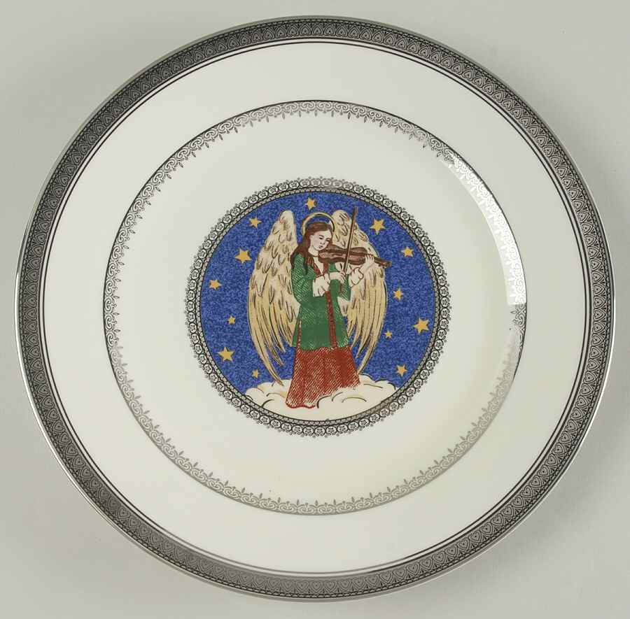 Angel Platinum Accent Luncheon Plate by Mikasa-1