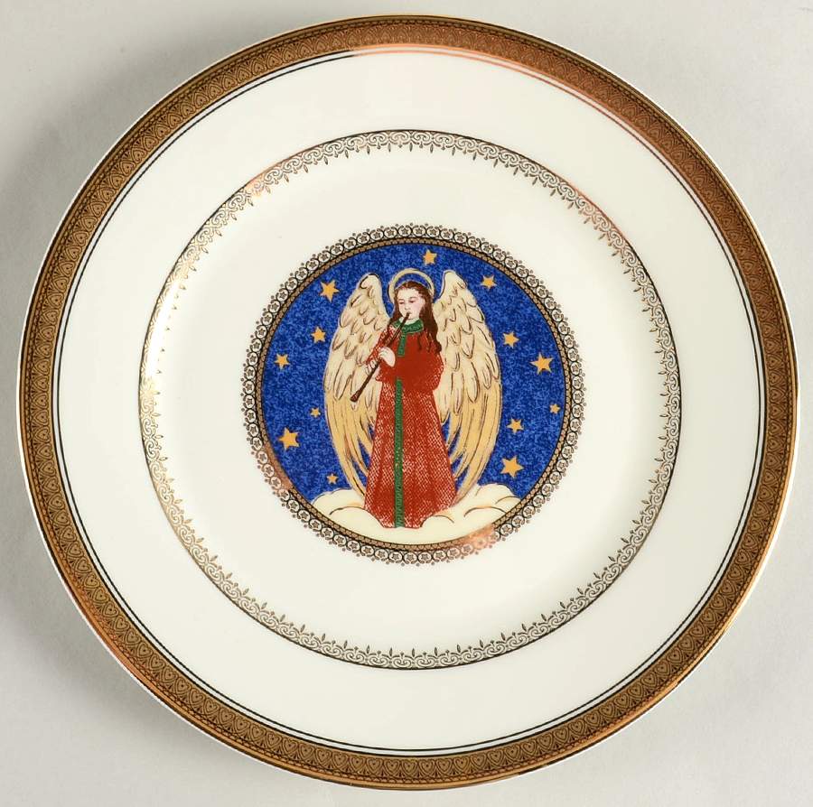Angel Gold Accent Luncheon Plate by Mikasa-1