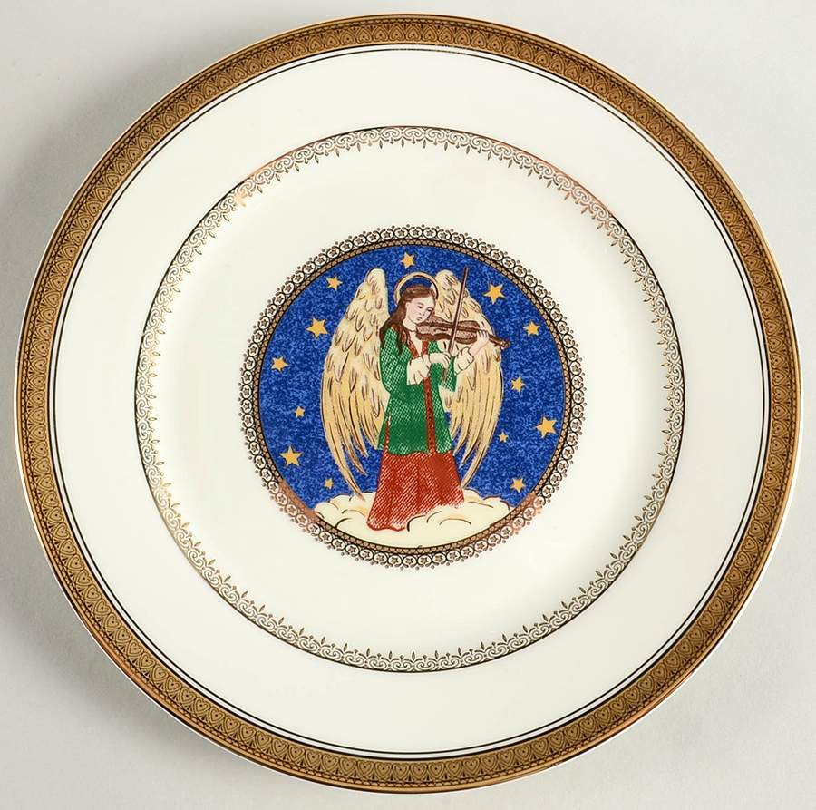 Angel Gold Accent Luncheon Plate by Mikasa-1