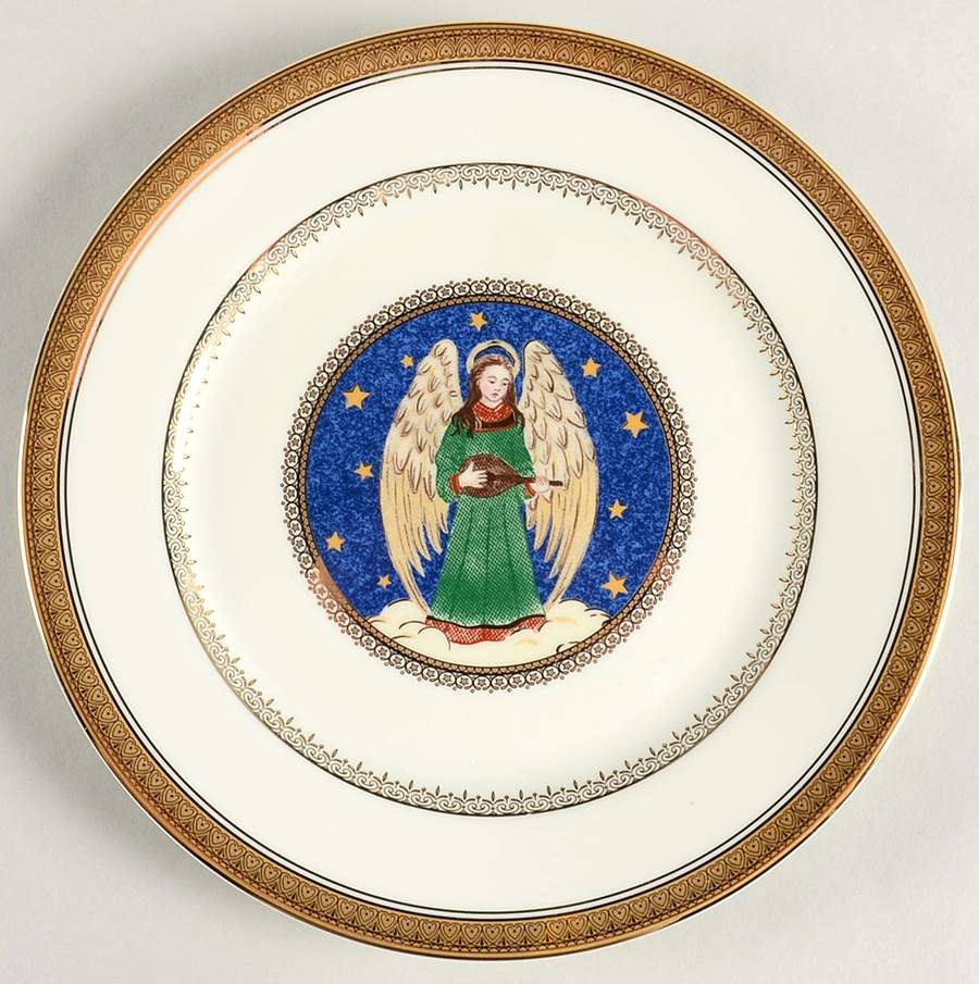 Angel Gold Accent Luncheon Plate by Mikasa-1