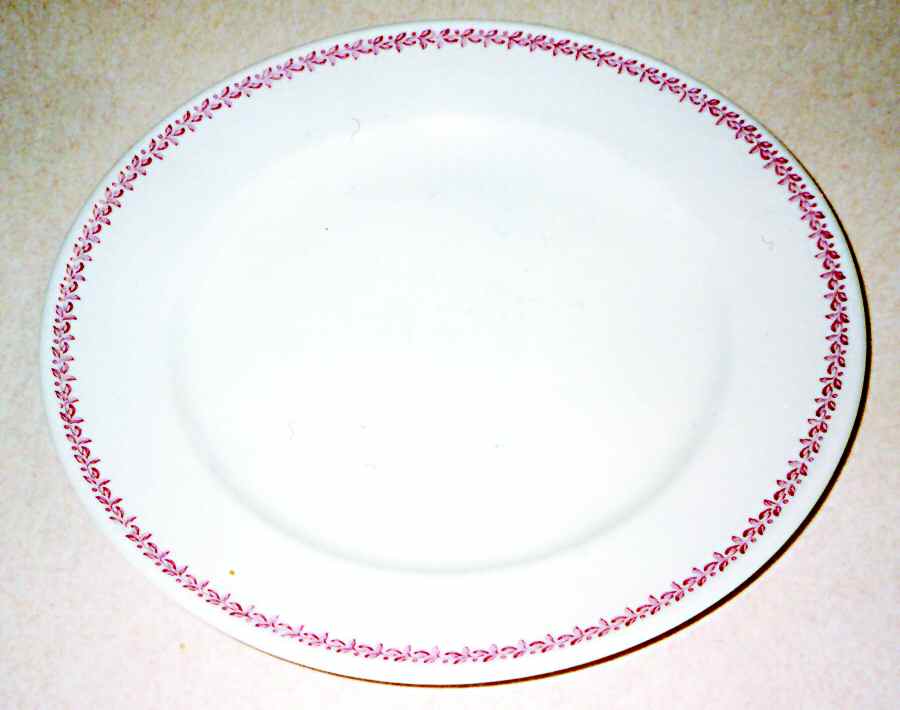Bijou Red Dinner Plate by Mayer (American)-1