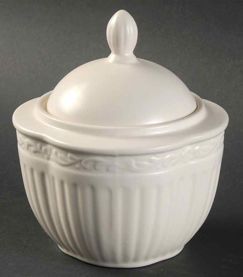 Italian Terra Cotta Sugar Bowl & Lid by Mikasa-1