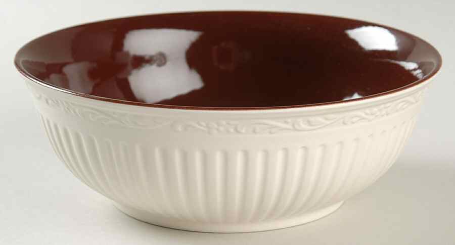 Italian Mocha (Dark Brown) Coupe Cereal Bowl by Mikasa-1