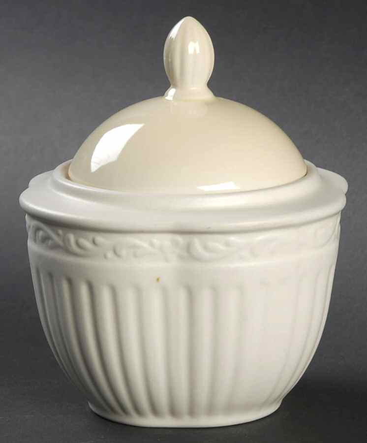 Italian Saffron (Yellow) Sugar Bowl & Lid by Mikasa-1