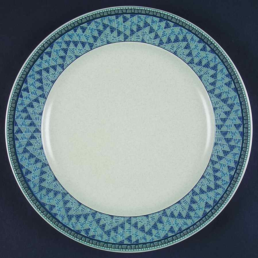 Turquoise Mosaic Dinner Plate by Mikasa-1