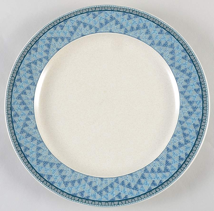 Turquoise Mosaic 12" Chop Plate (Round Platter) by Mikasa-1